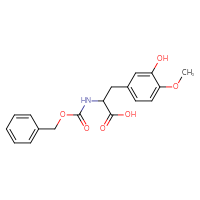 Chemical structure of 2-{[(benzyloxy)carbonyl]amino}-3-(3-hydroxy-4-methoxyphenyl)propanoic acid - CSSB00012009591