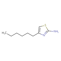 Chemical structure of 4-hexyl-1,3-thiazol-2-amine - CSSB00012187507