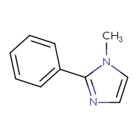 Chemical structure of 1-methyl-2-phenyl-1H-imidazole - CSSB00009860139