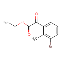 Chemical structure of ethyl 2-(3-bromo-2-methylphenyl)-2-oxoacetate - CSSB00037210397