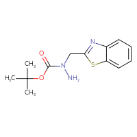 Chemical structure of N-[(1,3-benzothiazol-2-yl)methyl](tert-butoxy)carbohydrazide - CSSB00118530672