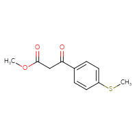 Chemical structure of methyl 3-[4-(methylsulfanyl)phenyl]-3-oxopropanoate - CSSB00012622073