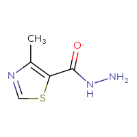 Chemical structure of 4-methyl-1,3-thiazole-5-carbohydrazide - CSSB00000752191