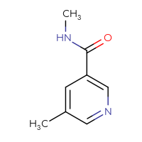 Chemical structure of N,5-dimethylpyridine-3-carboxamide - CSSB00012299563