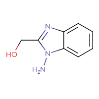 Chemical structure of (1-amino-1H-1,3-benzodiazol-2-yl)methanol - CSSB00000015153