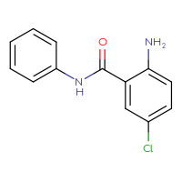 Chemical structure of 2-amino-5-chloro-N-phenylbenzamide - CSSB00036646048