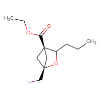 Chemical structure of ethyl (1r,4r)-1-(iodomethyl)-3-propyl-2-oxabicyclo[2.1.1]hexane-4-carboxylate - CSSB06821909927