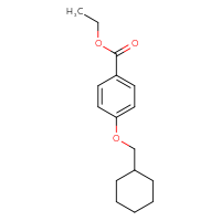 Chemical structure of ethyl 4-(cyclohexylmethoxy)benzoate - CSSB00028351369