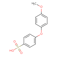 Chemical structure of 4-(4-methoxyphenoxy)benzene-1-sulfonic acid - CSSB02515431944