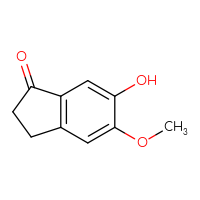 Chemical structure of 6-hydroxy-5-methoxy-2,3-dihydro-1H-inden-1-one - CSSB00000089845
