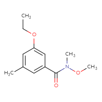 Chemical structure of 3-ethoxy-N-methoxy-N,5-dimethylbenzamide - CSSB21151593124