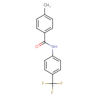 Chemical structure of 4-methyl-N-[4-(trifluoromethyl)phenyl]benzamide - CSSB00046185532