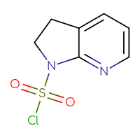Chemical structure of 1H,2H,3H-pyrrolo[2,3-b]pyridine-1-sulfonyl chloride - CSSB00116209936