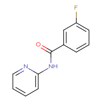 Chemical structure of 3-fluoro-N-(pyridin-2-yl)benzamide - CSSB00044101265