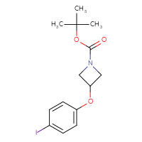 Chemical structure of tert-butyl 3-(4-iodophenoxy)azetidine-1-carboxylate - CSSB00010113762