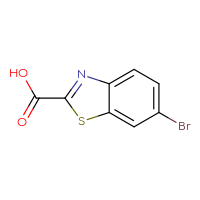 Chemical structure of 6-bromo-1,3-benzothiazole-2-carboxylic acid - CSSB00010199735