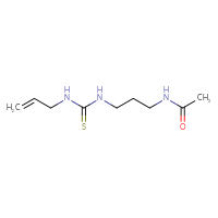 Chemical structure of N-(3-{[(prop-2-en-1-yl)carbamothioyl]amino}propyl)acetamide - CSSB01991410670