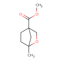 Chemical structure of methyl 1-methyl-2-oxabicyclo[2.2.1]heptane-4-carboxylate - CSSB01217756432