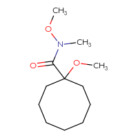 Chemical structure of N,1-dimethoxy-N-methylcyclooctane-1-carboxamide - CSSB01395048894
