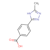 Chemical structure of 4-(5-methyl-4H-1,2,4-triazol-3-yl)benzoic acid - CSSB00000760243