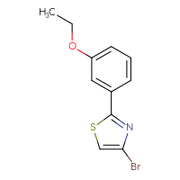 Chemical structure of 4-bromo-2-(3-ethoxyphenyl)-1,3-thiazole - CSSB00012721806