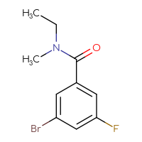 Chemical structure of 3-bromo-N-ethyl-5-fluoro-N-methylbenzamide - CSSB00114340235