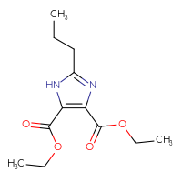 Chemical structure of 4,5-diethyl 2-propyl-1H-imidazole-4,5-dicarboxylate - CSSB00000017923