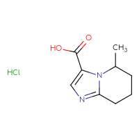 Chemical structure of 5-methyl-5H,6H,7H,8H-imidazo[1,2-a]pyridine-3-carboxylic acid hydrochloride - CSSB00020589256