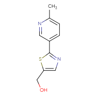 Chemical structure of [2-(6-methylpyridin-3-yl)-1,3-thiazol-5-yl]methanol - CSSB00013415821