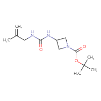 Chemical structure of tert-butyl 3-{[(2-methylprop-2-en-1-yl)carbamoyl]amino}azetidine-1-carboxylate - CSSB00113941715