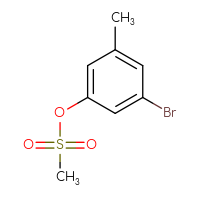 Chemical structure of 3-bromo-5-methylphenyl methanesulfonate - CSSB00153410829