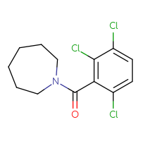 Chemical structure of 1-(2,3,6-trichlorobenzoyl)azepane - CSSB00104553358