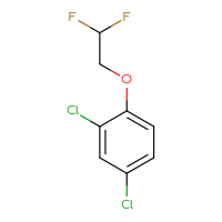Chemical structure of 2,4-dichloro-1-(2,2-difluoroethoxy)benzene - CSSB00015516290