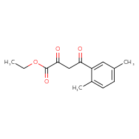 Chemical structure of ethyl 4-(2,5-dimethylphenyl)-2,4-dioxobutanoate - CSSB00000301324