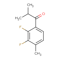 Chemical structure of 1-(2,3-difluoro-4-methylphenyl)-2-methylpropan-1-one - CSSB00014248886