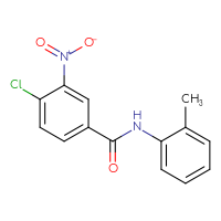 Chemical structure of 4-chloro-N-(2-methylphenyl)-3-nitrobenzamide - CSSB00045116678