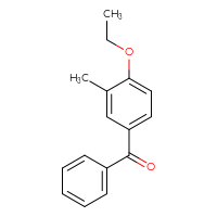 Chemical structure of (4-ethoxy-3-methylphenyl)(phenyl)methanone - CSSB00133960927
