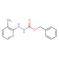 Chemical structure of N'-(3-methylpyridin-2-yl)(benzyloxy)carbohydrazide - CSSB21332336205