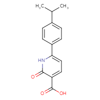 Chemical structure of 2-oxo-6-[4-(propan-2-yl)phenyl]-1,2-dihydropyridine-3-carboxylic acid - CSSB00003208050