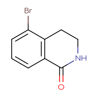 Chemical structure of 5-bromo-1,2,3,4-tetrahydroisoquinolin-1-one - CSSB00000695023