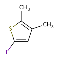 Chemical structure of 5-iodo-2,3-dimethylthiophene - CSSB00016119763