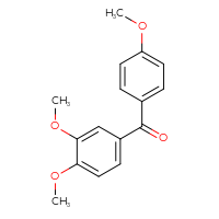Chemical structure of (3,4-dimethoxyphenyl)(4-methoxyphenyl)methanone - CSSB00020614977