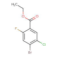 Chemical structure of ethyl 4-bromo-5-chloro-2-fluorobenzoate - CSSB00012921570