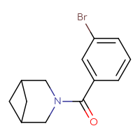 Chemical structure of 3-(3-bromobenzoyl)-3-azabicyclo[3.1.1]heptane - CSSB02138868977