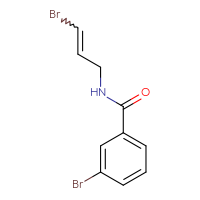 Chemical structure of 3-bromo-N-(3-bromoprop-2-en-1-yl)benzamide - CSSB00115356053