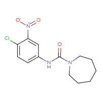 Chemical structure of N-(4-chloro-3-nitrophenyl)azepane-1-carboxamide - CSSB00025753233