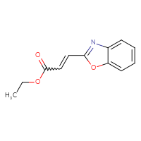 Chemical structure of ethyl 3-(1,3-benzoxazol-2-yl)prop-2-enoate - CSSB00011193147