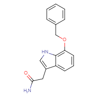 Chemical structure of 2-[7-(benzyloxy)-1H-indol-3-yl]acetamide - CSSB00010134798