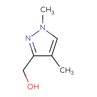 Chemical structure of (1,4-dimethyl-1H-pyrazol-3-yl)methanol - CSSB00000102372