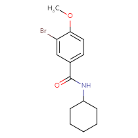 Chemical structure of 3-bromo-N-cyclohexyl-4-methoxybenzamide - CSSB00000389675